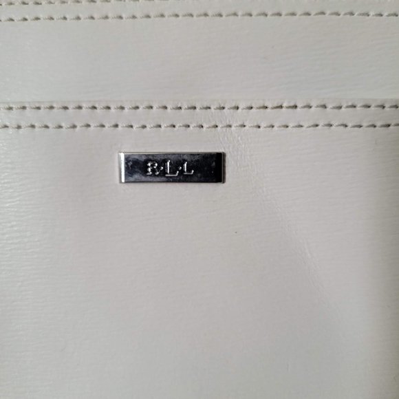 RLL Black and White Leather Cross Body Polo Ralph Lauren - Picture 5 of 13